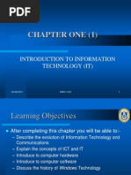 Chapter One (1) : Introduction To Information Technology (It)