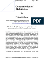 Frithjof Schuon - The Contradiction of Relativism PDF