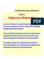 Scaling Laws in Miniaturization: Lectures On MEMS and Microsystems Design and Manufacture