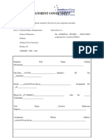 External Assignment Cover Sheet