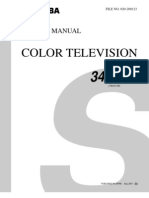 Toshiba Color TV 34HF81 Service & Schematic