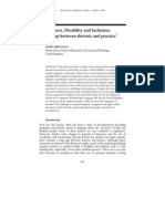 Deafness, Disability and Inclusion: The Gap Between Rhetoric and Practice