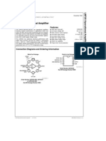 LM725 Operational Amplifier: General Description Features