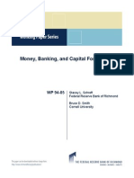 Working Paper Series: Money, Banking, and Capital Formation