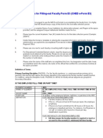 Instructions For Faculty Form E5 - AY0910