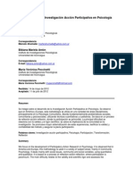 El Desarrollo de La Investigación Acción Participativa en Psicología