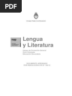 NAP de Lengua y Literatura. Ciclo Orientado. Secundaria