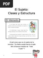 El Sujeto. Clases y Estructu