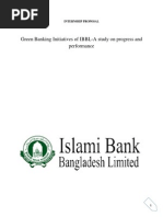 INTERNSHIP PROPOSAL On Green Banking