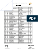 Result: Khyber Medical University Gat Special Test