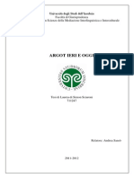 Tesi 'Argot Ieri e Oggi' PDF