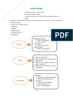 (Notes) Addie & Assure Model