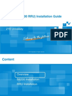 Nodeb (B8200 Rru) Installation Guide: Zte University