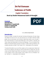 Weakness of Faith