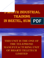 Presentation On My Industrial Training in R