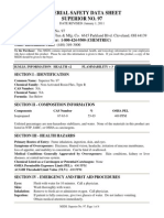 Material Safety Data Sheet Superior No. 97