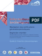 Engins Terrassement - Vérifications Periodiques