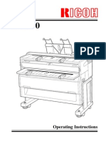 Ricoh FW740 Series Operator Manual