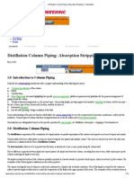 Distillation Column Piping - Absorption Stripping, Fractionation PDF