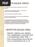 Hepatitis Aguda Virica