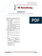 Module-69B: Flood Estimation, Reservoir Capacity, Reservoir and Channel Routing