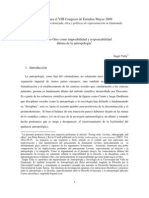 El Infinito Otro Como Imposibilidad y Responsabilidad Última de La Antropología Por Engel Tally