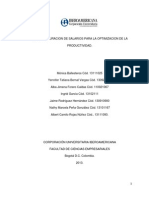 Reestructuracion de Salarios para La Optimizacion de La Productividad.