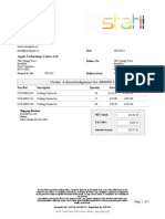 Order Acknowledgment No. 000090-1: Synergetix LTD