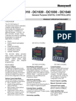 Honeywell Controller Dc1040 Dc1020 Dc1010 TEMP 130701