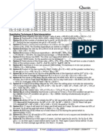 Quantitative Techniques & Data Interpretation: QA13CMATSP01