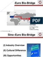 Sino - Euro Bio-Bridge: Dr. Rong Hui Gao M.D. Mba G-Med Consulting