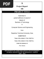 Project Report Format