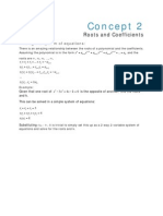 Concept 2: Roots and Coefficients