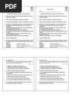 Ficha de Revisões - Egípcios, Hebreus e Fenicios