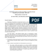 Discrimination Against Law Enforcement Officers On The Basis of Sexual Orientation and Gender Identity: 2000 To 2013