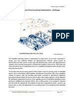 Embedded Systems Cloud Computing Implementations - Challenges