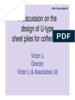 A Discussion On U-Type Sheetpiles