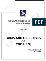 Aim and Objective of Cooking Food