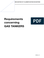 Requirements Concerning Gas Tankers: International Association of Classification Societies