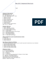 3D Max Keyboard Shortcuts