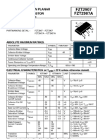 FZT2907 FZT2907A FZT2907 FZT2907A: Sot223 PNP Silicon Planar Switching Transistor