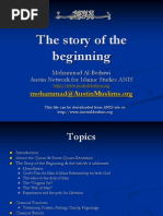 The Story of The Beginning: Mohammad Al-Bedaiwi Austin Network For Islamic Studies ANIS