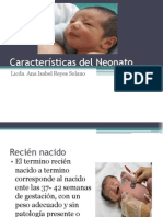 Características Del Neonato