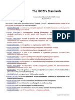 ISO27k Standards Listing