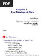 IAE Chap 5 - Des Classiques À Marx