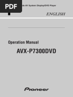 AVX-P7300DVD: Operation Manual