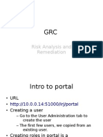 Risk Analysis and Remediation