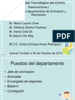 Puestos Del Departamento de Animación y Recreación