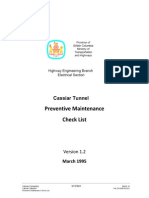 Preventive Maintenance Check List: March 1995