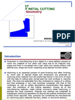 Theory of Metal Cutting-Tool Geometry